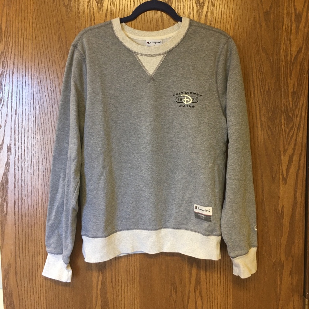 Champion Originals Walt Disney World Gray Fleece Crewneck Sweatshirt Men’s Small